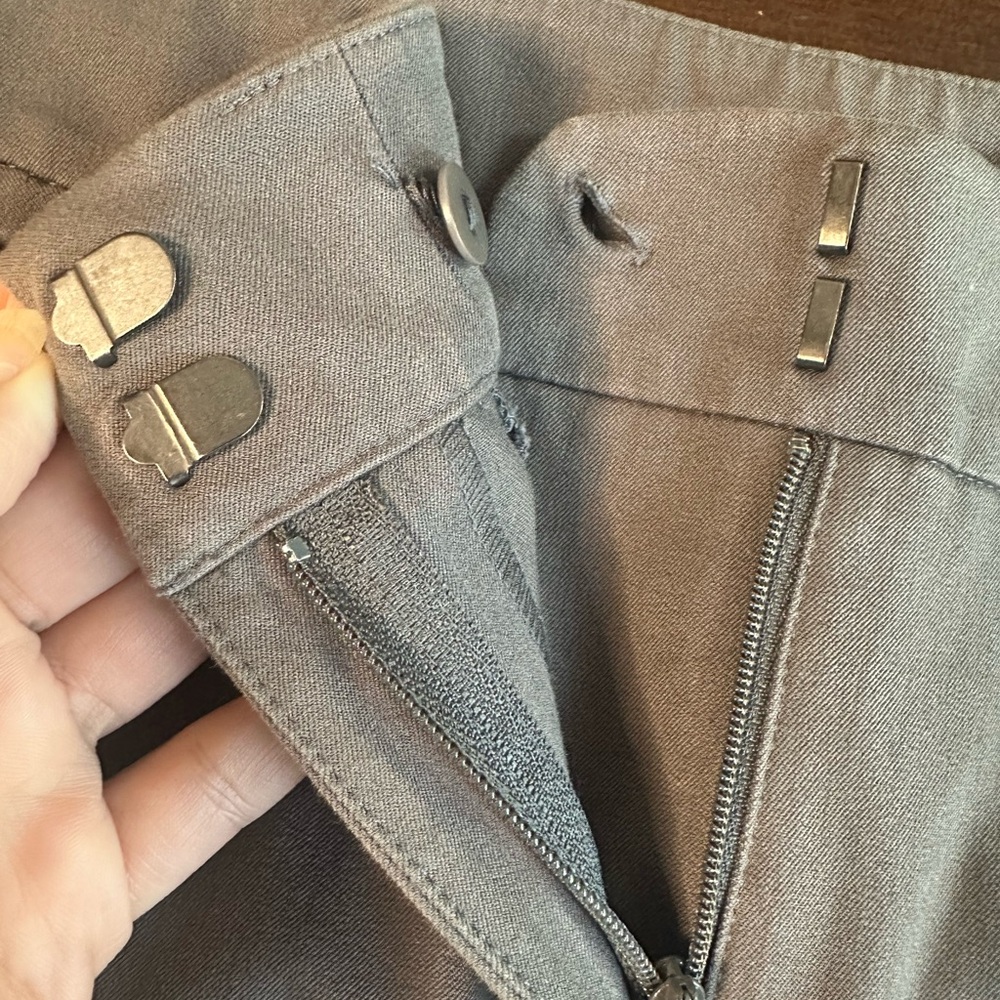 Eileen Fisher Charcoal Gray Bermudas - Picture 3 of 5